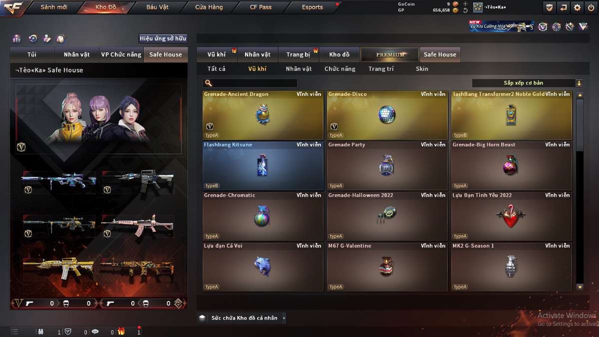 shop acc cf uy tin gia re